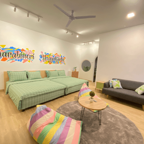 kamar tidur 2 ranjang villa di jogjakarta - photos (1)